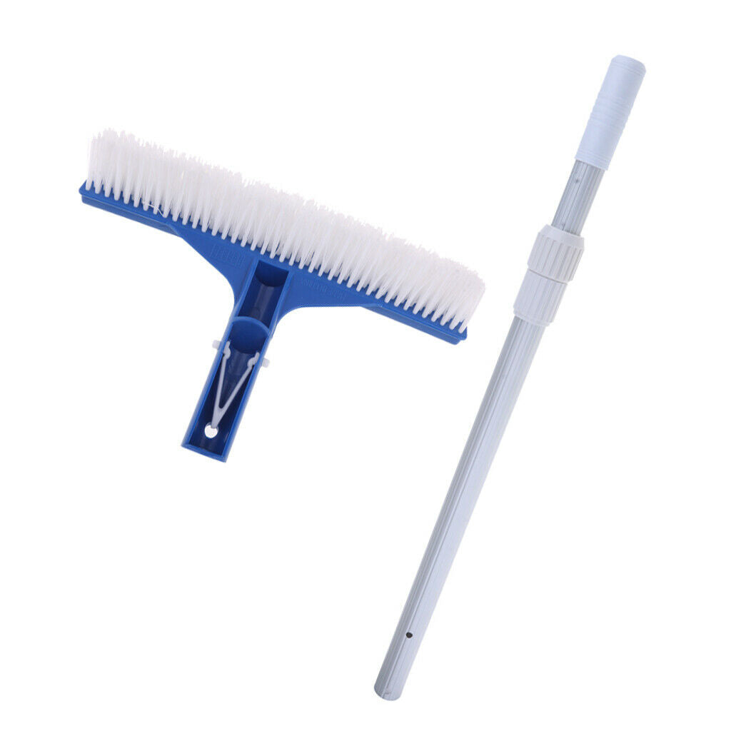 Swimming Pool Soft Cleaning Brush w/ 1 Meter Pole Set for Pool Moss Removal