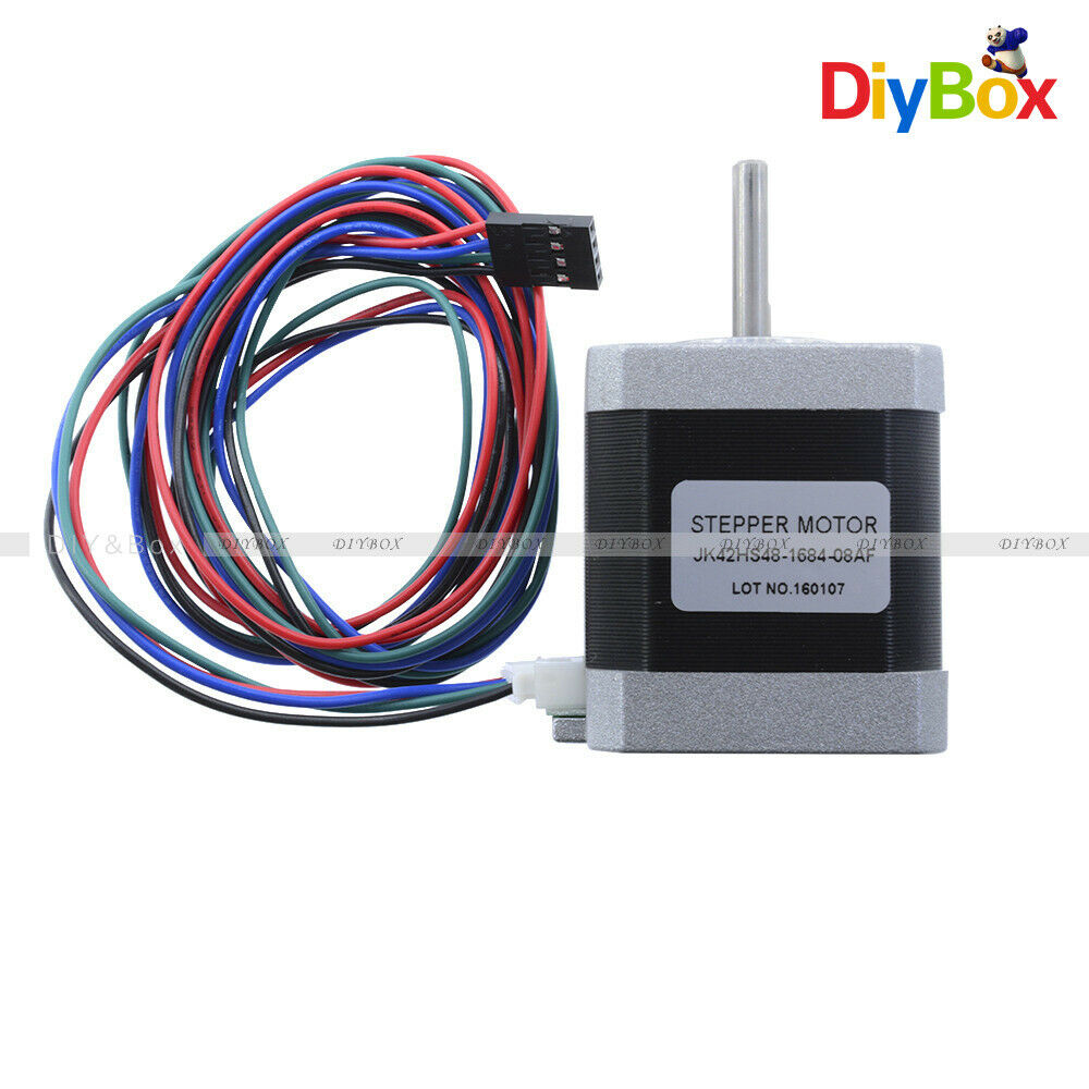 1.8 Degree 42mm 2A 12V NEMA17 2 Phase Hybird Stepper Motor JK42HS48-1684 4-Wire