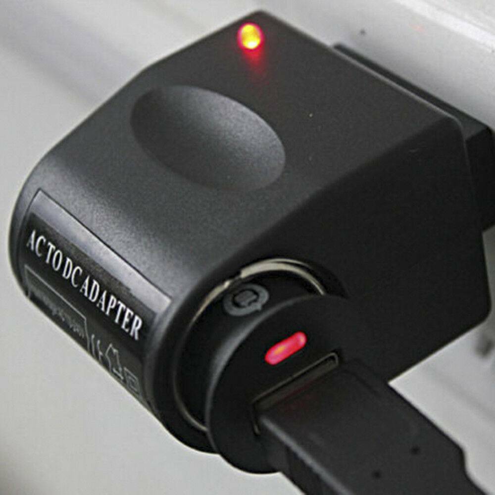 Car Auto Cigarette Lighter Adapter Converter Wall 110V~220V AC Power to 12V DC ~