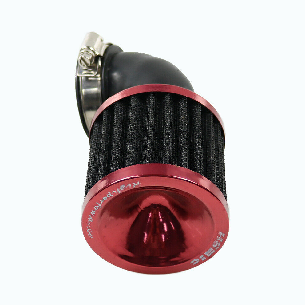 45-48mm Red Right Angle Air Filter Cleaner Off Road Bike Dirt Bike