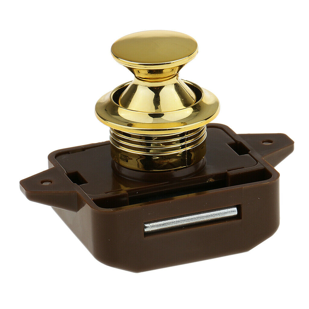 3x Push Button Drawer Cupboard Door Latch Latch Latch Tool Caravan Motorhome