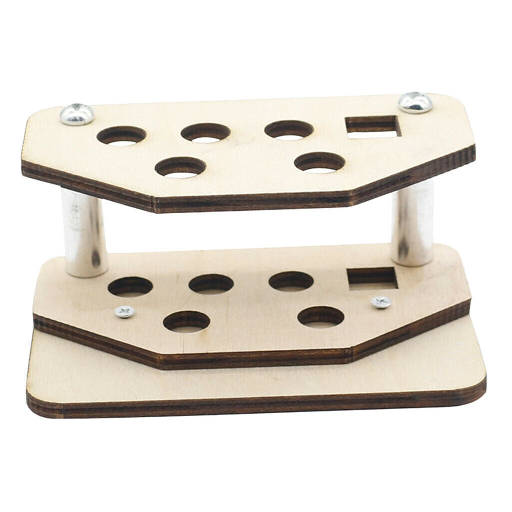 Wood Stand Tool Rack Stamps Storage Organizer Woodworking Tool Rack for Brushes