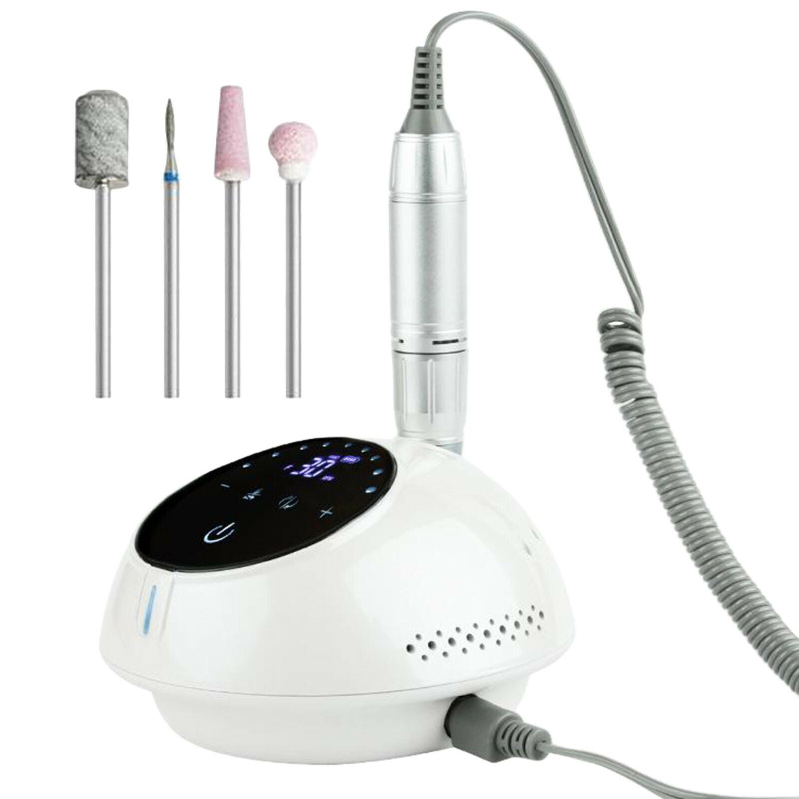 35W Portable Electric Nail Drill Machine Pedicure Shaping Tools LED Screen