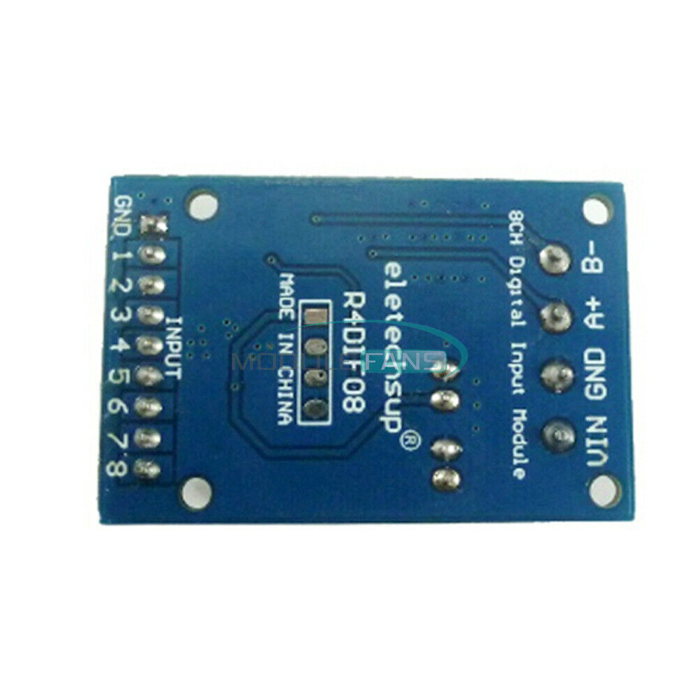 DC 12V 8-Channel Digital Input Module RS485 Modbus RTU Switch Acquisition Board