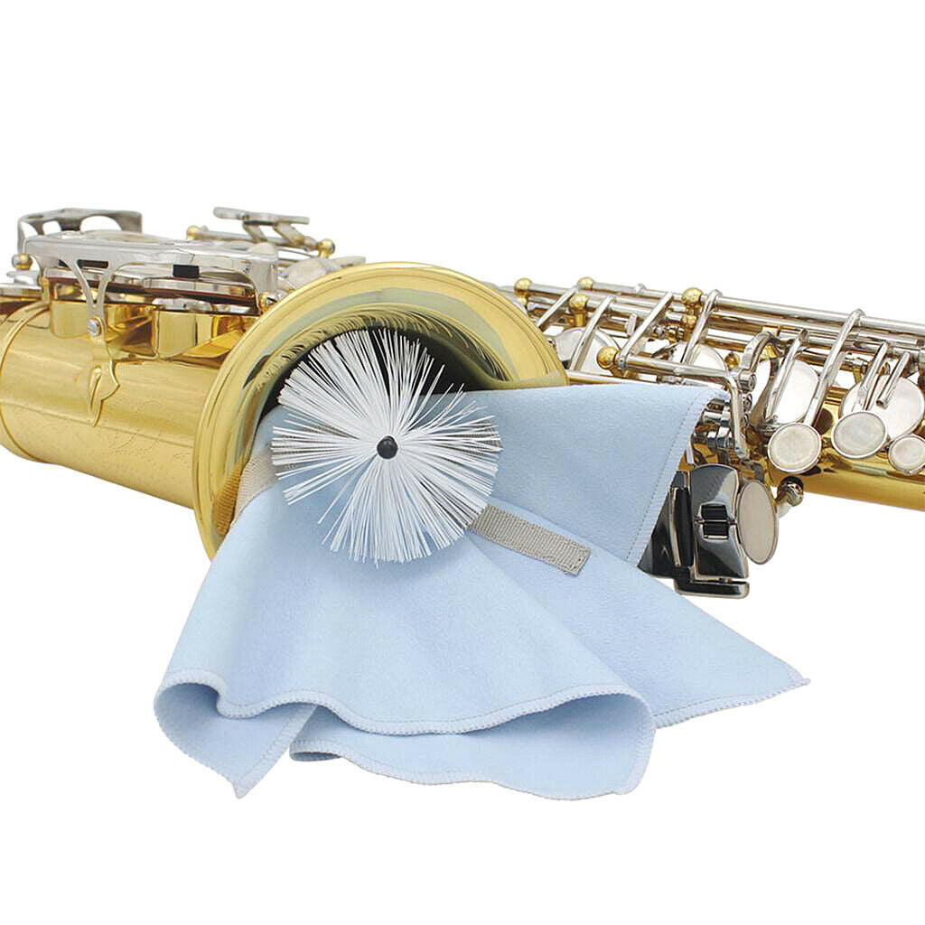 Saxophone Cleaning Kit Cloth Cork Grease Thumb Rest Brush Reed Clip Tool