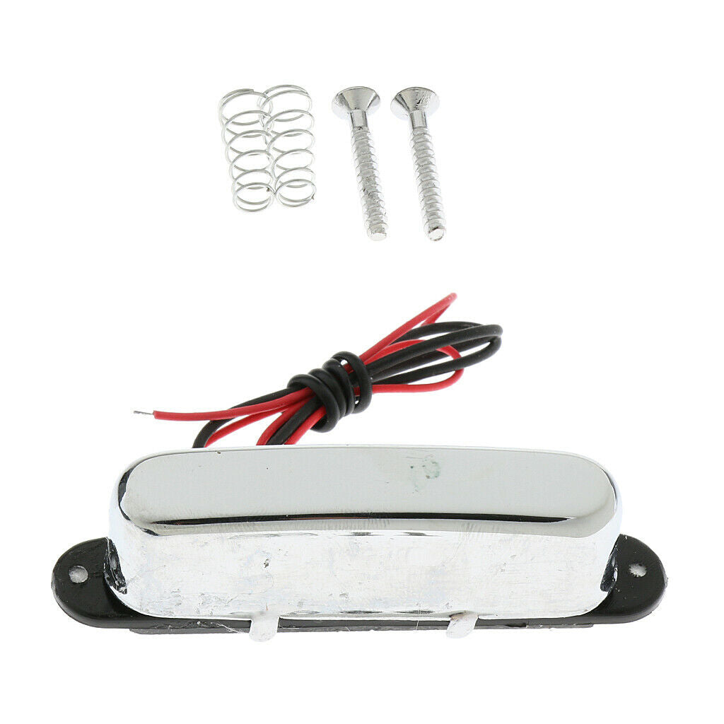 DIY Alloy Electric Guitar Neck Single Coil Pickup Chrome for   Guitar