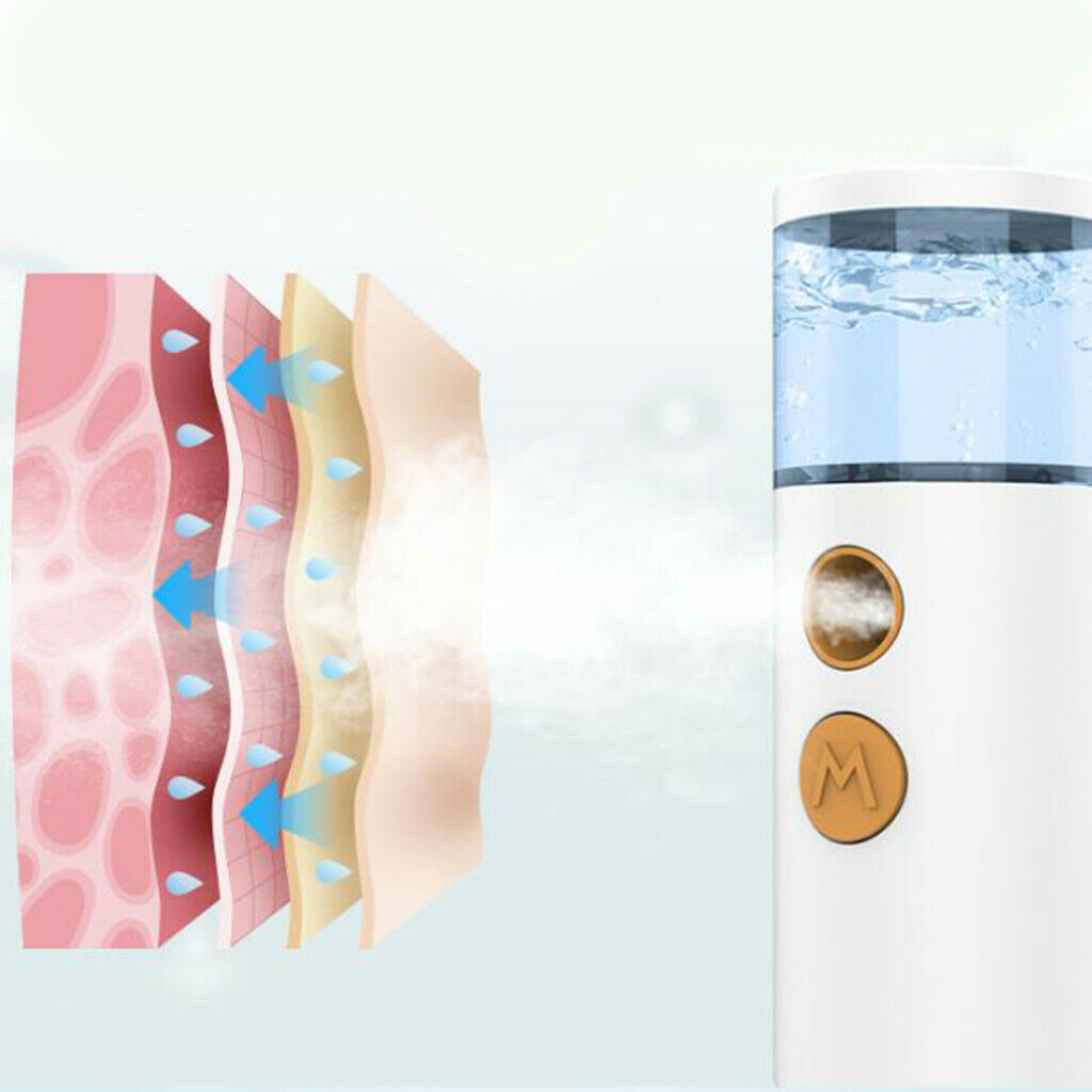 2pcs Ultrasonic Nano Facial Mister Face Mist Sprayer Face Moisturizing