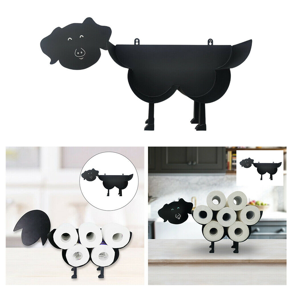 Novelty Piggy Toilet Paper Roll Holder Paper Storage Stand Home Decor Best Gifts