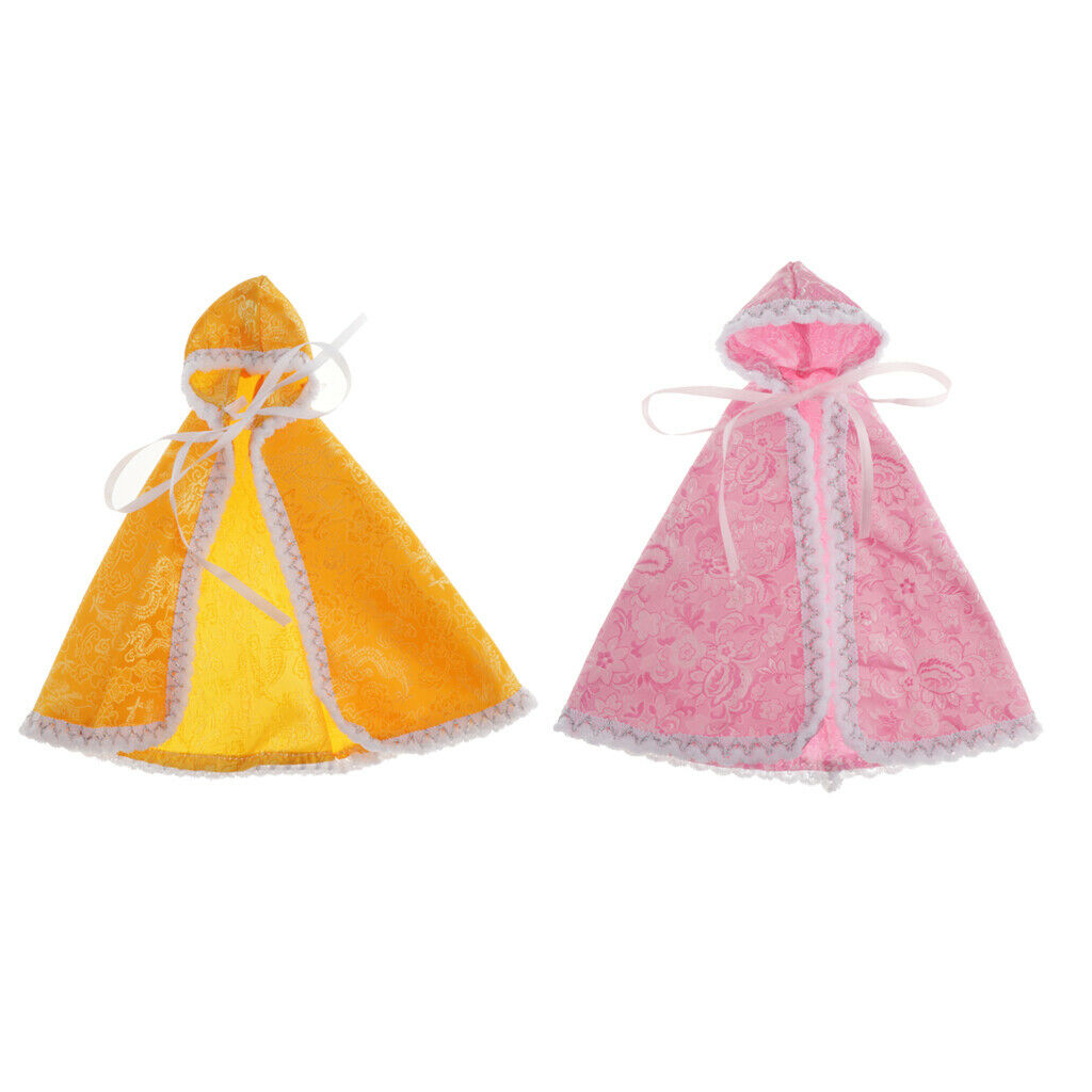 2 Pack Fashionable Cloak Clothing  for 1/6 Blythe Dollfie BJD BB Outfits
