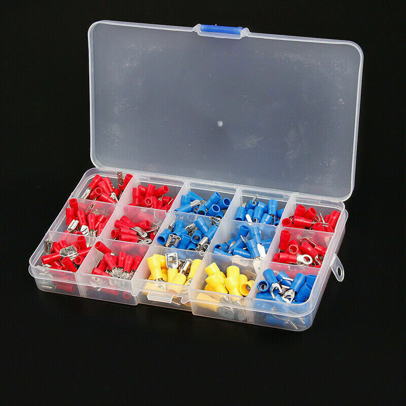 280pcs Insulated Assorted Electrical Wiring Connectors Crimp Terminal Kit Set