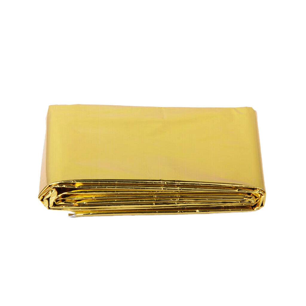 Reflective Emergency Survival Thermal Blanket 55 x 83 inch for Camping Outdoor