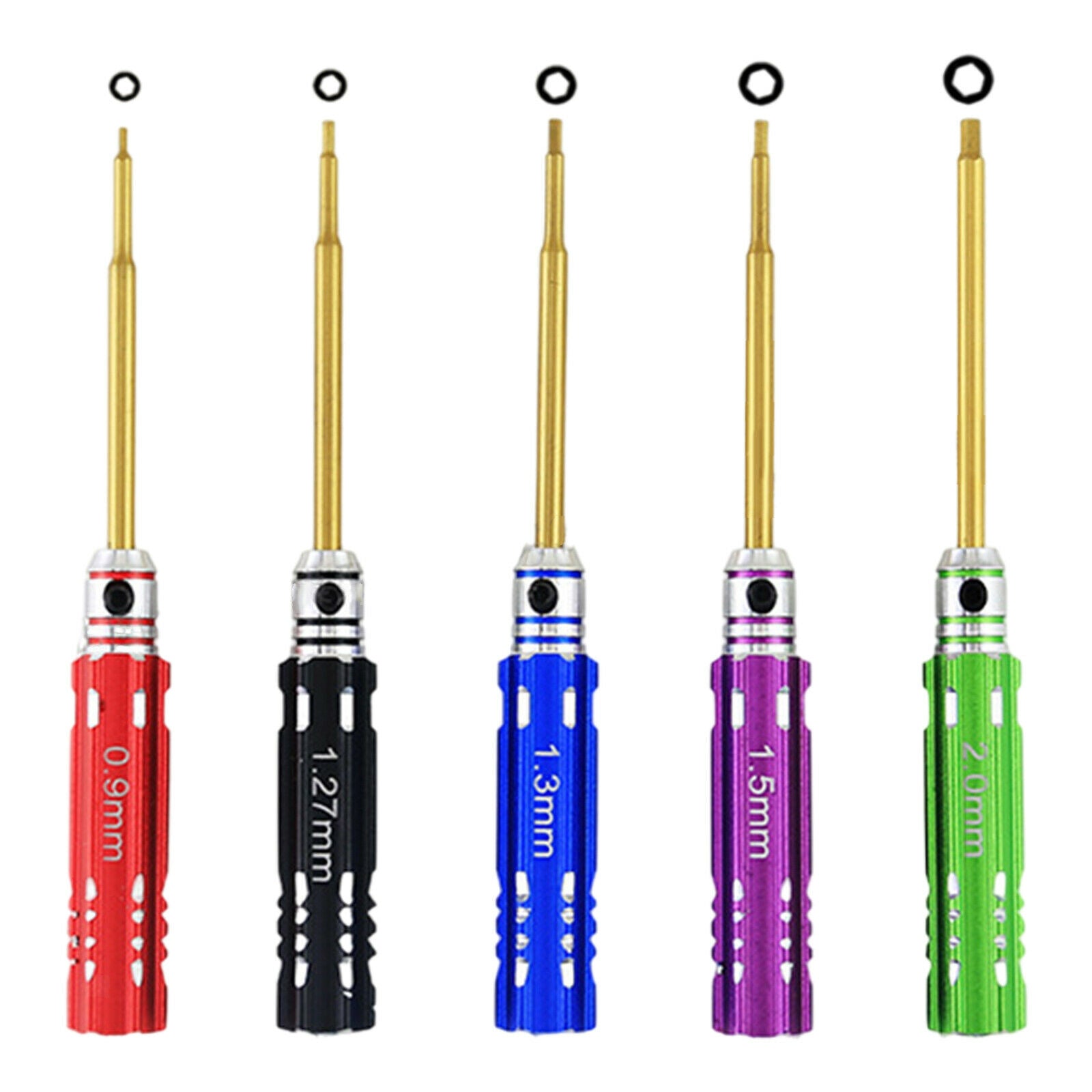 5Pcs Hex Screwdriver Repair Tool 0.9 / 1.27 / 1.3 / 1.5 / 2.0mm for RC