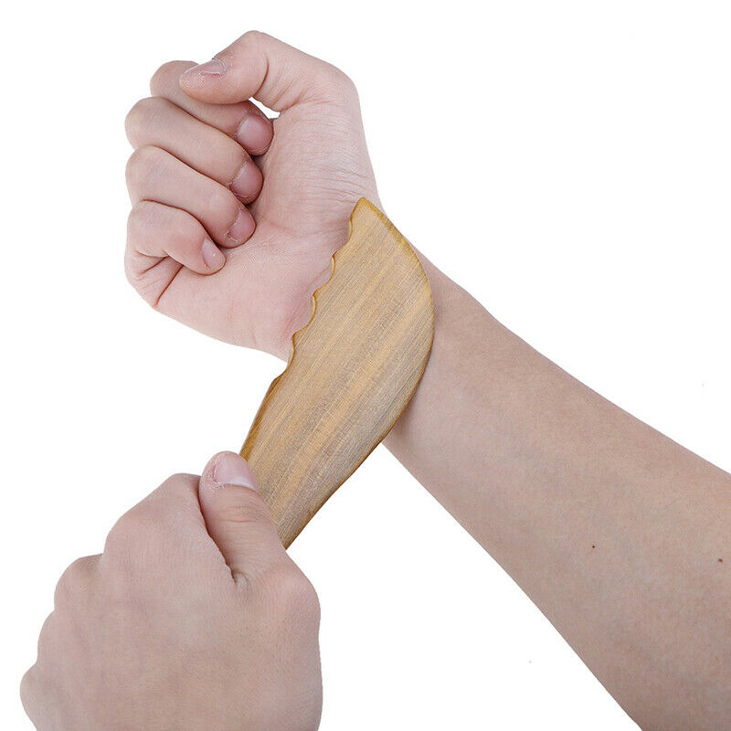 Wooden Gua-Sha Scraping Massage Board Trigger Stick Point Massager Acupunct DD
