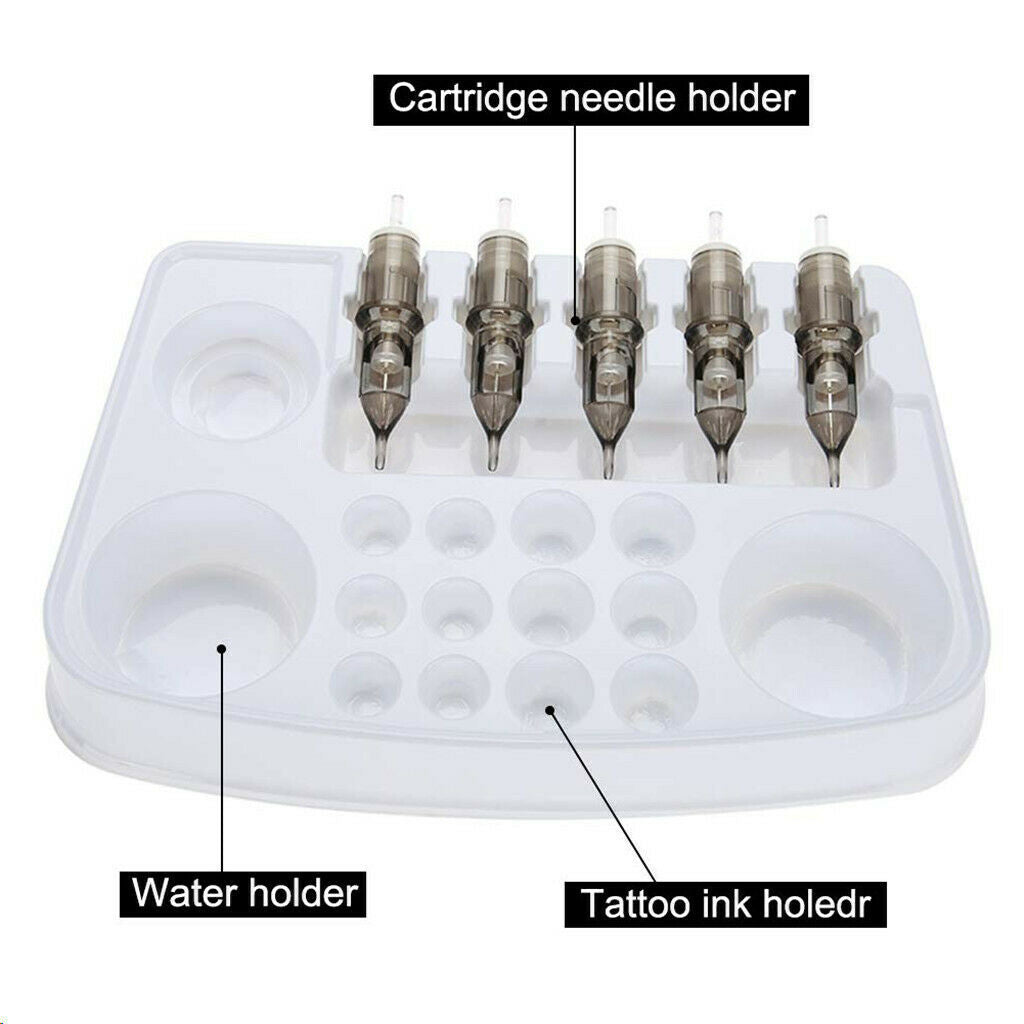 Set of 10 Disposable Ink Holders for Microblading Pigment Glue for
