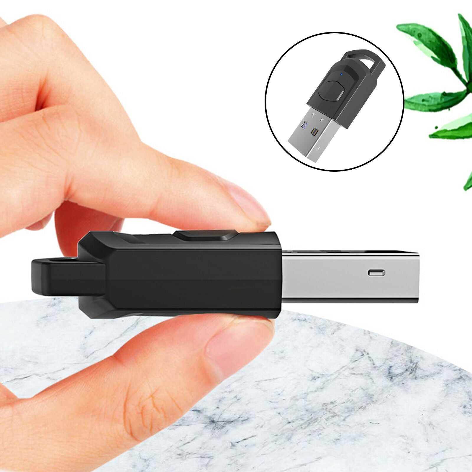 Bluetooth Adapter USB Bluetooth Audio Receiver Low Latency for PC