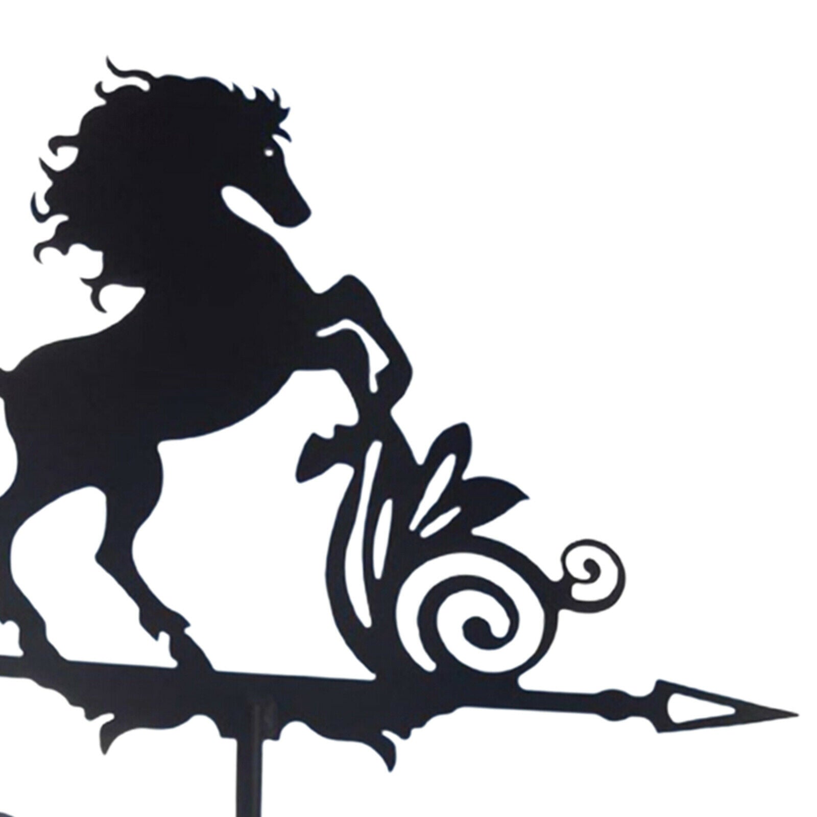 Retro Metal Horse Shape Weathervane Weather Vane Outdoor Yard Barn Scene