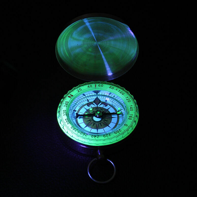 Pocket Brass Watch Style Military Army Compass Outdoor Camping Hiking Keychain !