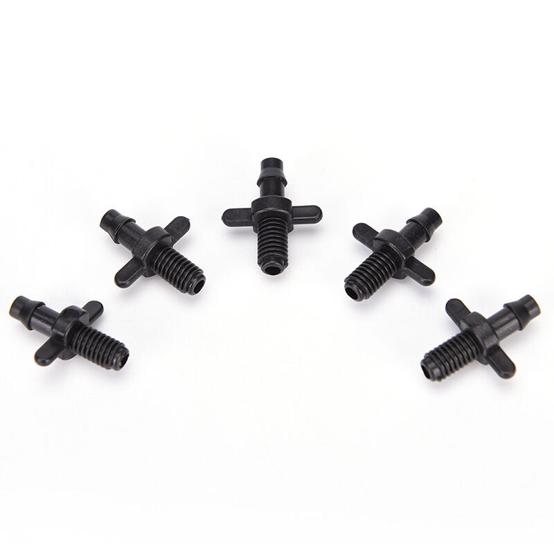 50pcs4 / 7mm Splitter Adapter Connector Barb And Garden Irrigation Hoses 6.l8