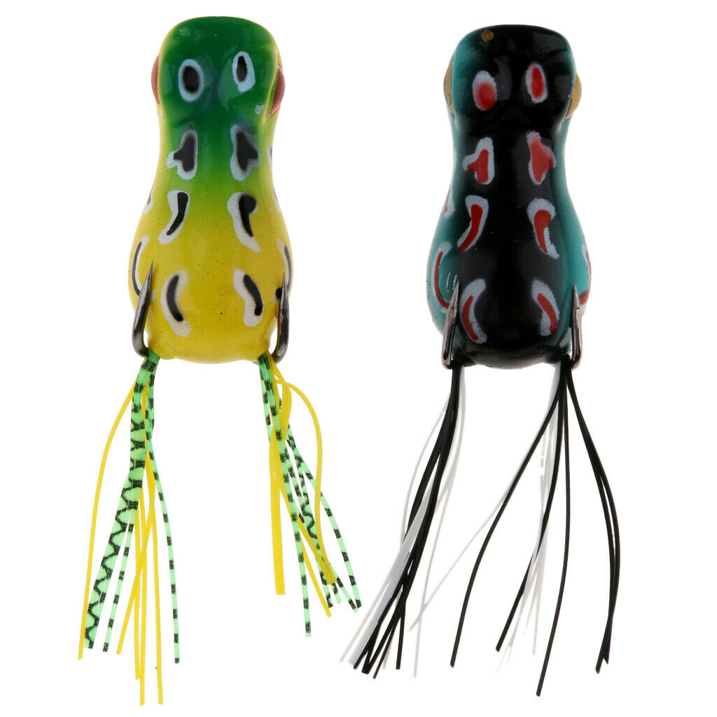 2 X Fishing Bait Frog Bait Artificial Baits With Hooks