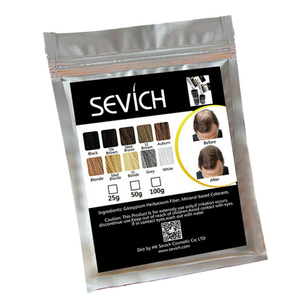 Instant Hair Building Thickening Fiber Powder for Hair Loss 100g Dark Wood