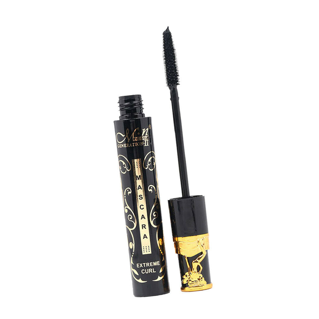 Black Super Long Fiber Curling Mascara Eyelash Extention + Eyeliner Pencils