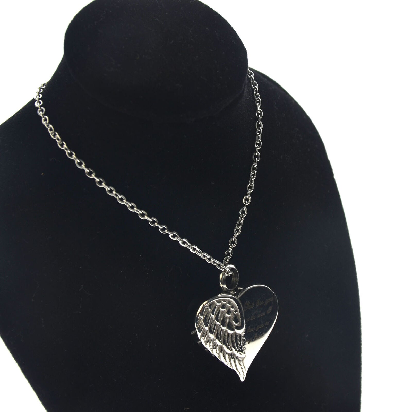New Angel Heart God has you in his Arms Urn Ashes Cremation Memorial Necklace