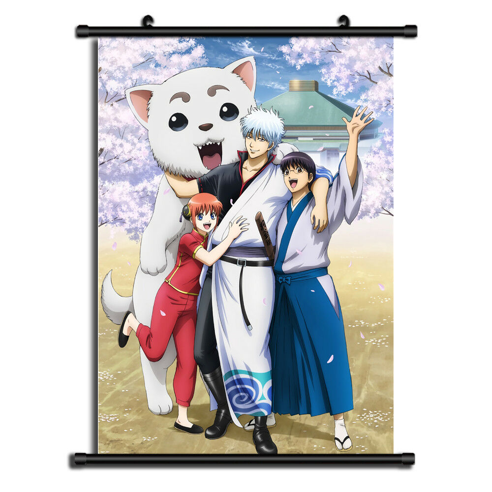 Gintama Anime Wall Art Home Decoration Scroll Poster