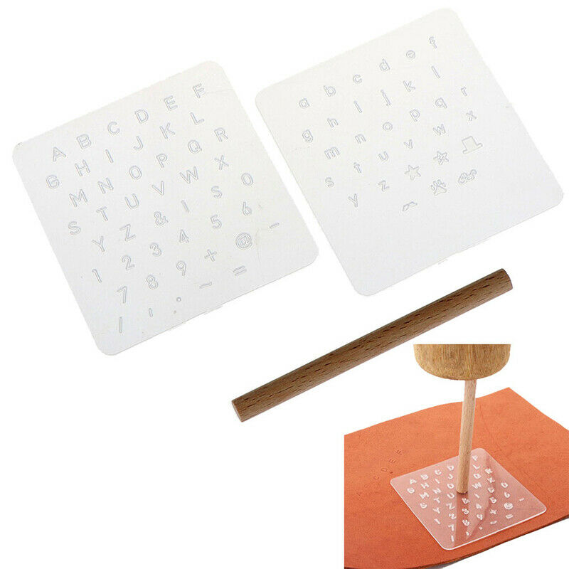 Durable 3pcs DIY Leather Craft Tool Capital Lowercase Stamping Set Punch .l8