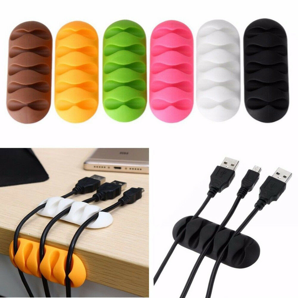 Easy to Use - Cable Reel Organizer Desktop Clip Cord Management Wire Holder Tool