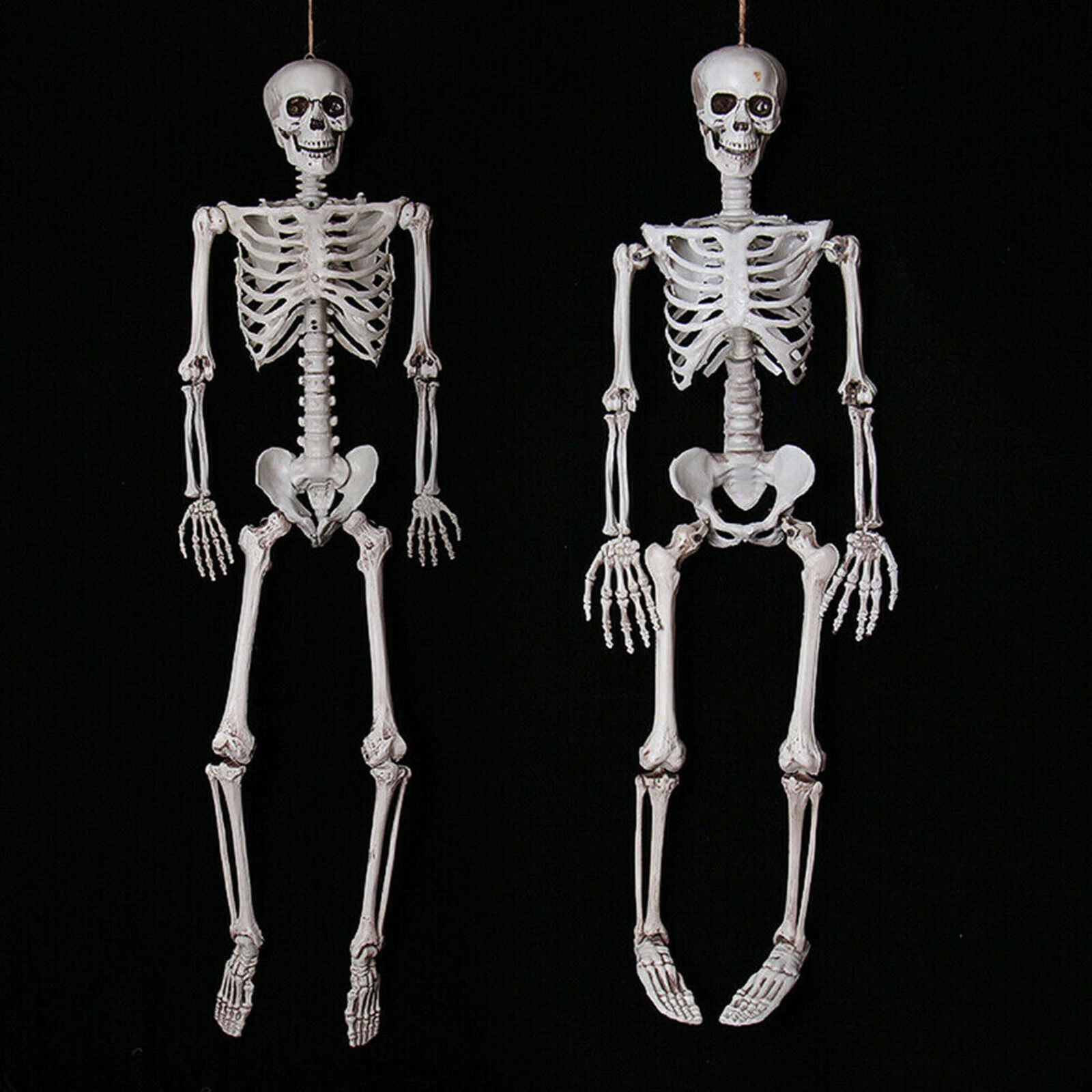 Plastic Jointed Human Skeleton Decoration Halloween Party Prop Decoration