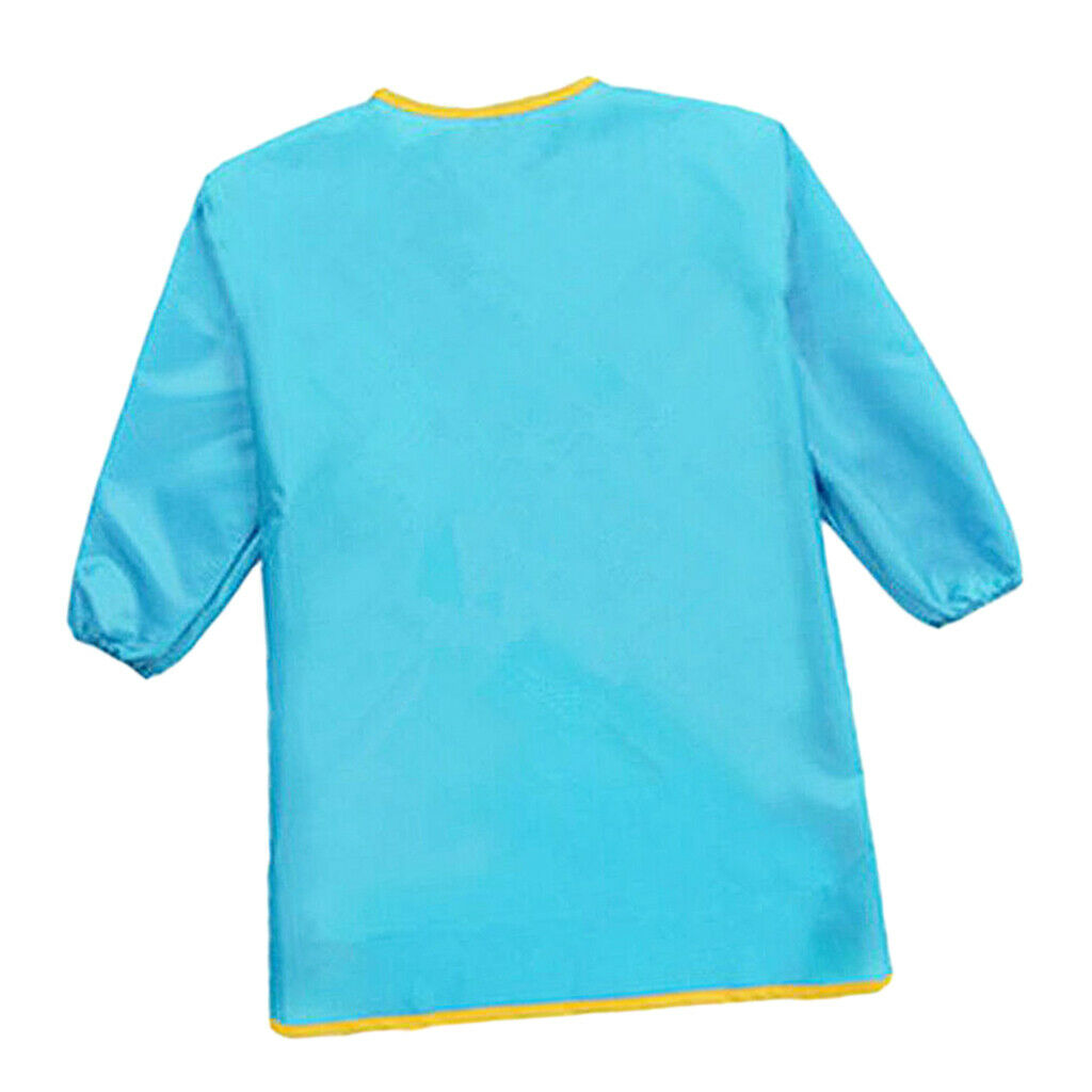 Kid Apron Waterproof Smock Long Sleeve Children Apron Cooking Painting Bib S