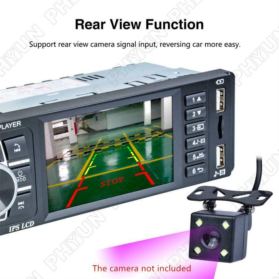 Universal 3.8" Car SUV Radio FM Player Steering Wheel Control Support Micophone