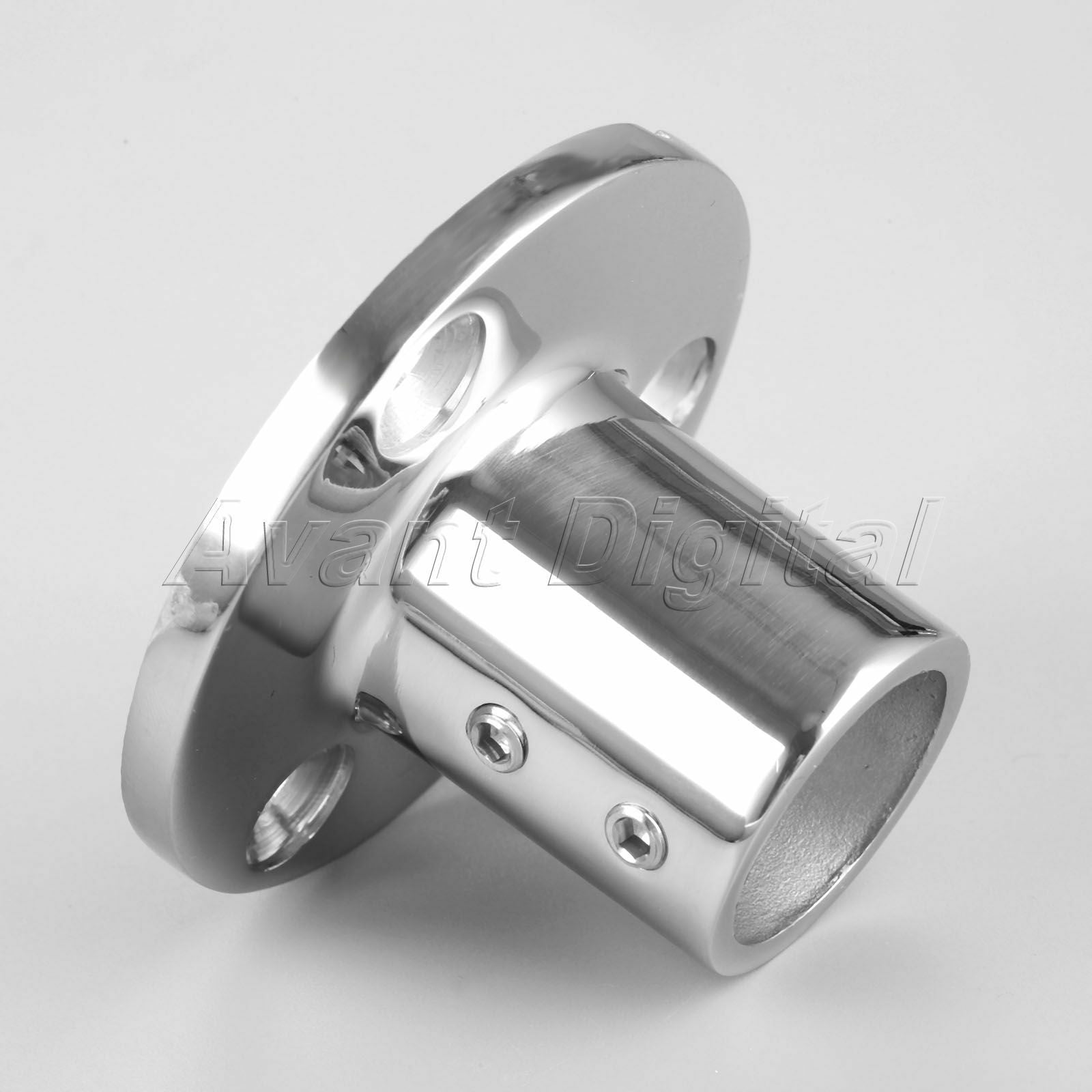 Boat Hand Rail Fortings 90 Degree 1" 25mm Round Base Marine Stainless Steel