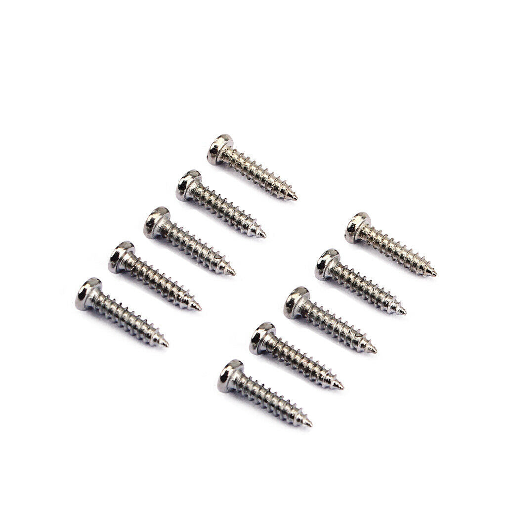 200Pieces Tuning Peg Tuner Mounting Screws for Guitar Bass Nickel Parts Iron