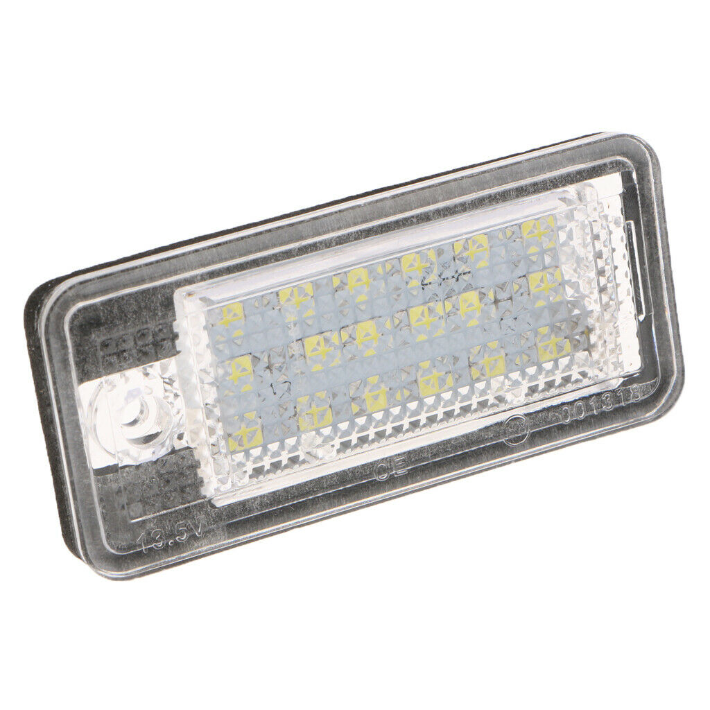 2 Piece LED Free License Plate Light Lamp For Audi A3 A4 B6 B7 A6 A8 Q7 A5