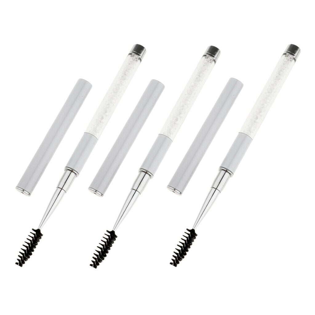 3PCS Reusable Eyelash Brushes Mascara Wands Eye Lash Eyebrow Applicator Cosmetic