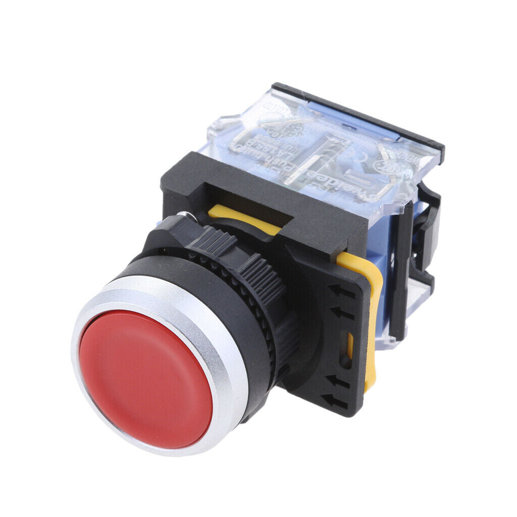 New Self Locking Latching Push Button Switch 22mm Mounting Waterproof Red