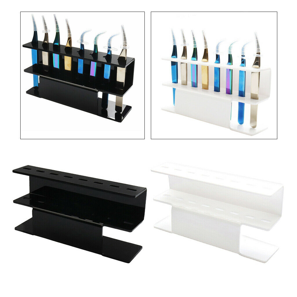 Tabletop Tweezer Storage Holder Eyelash Extension Make Up Tool Display Stand