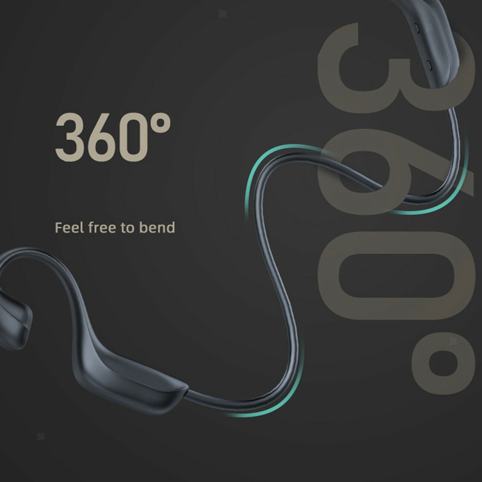 Open Ear Bone Conduction Headphones Bluetooth 5.1 for Gym Sports Fitness
