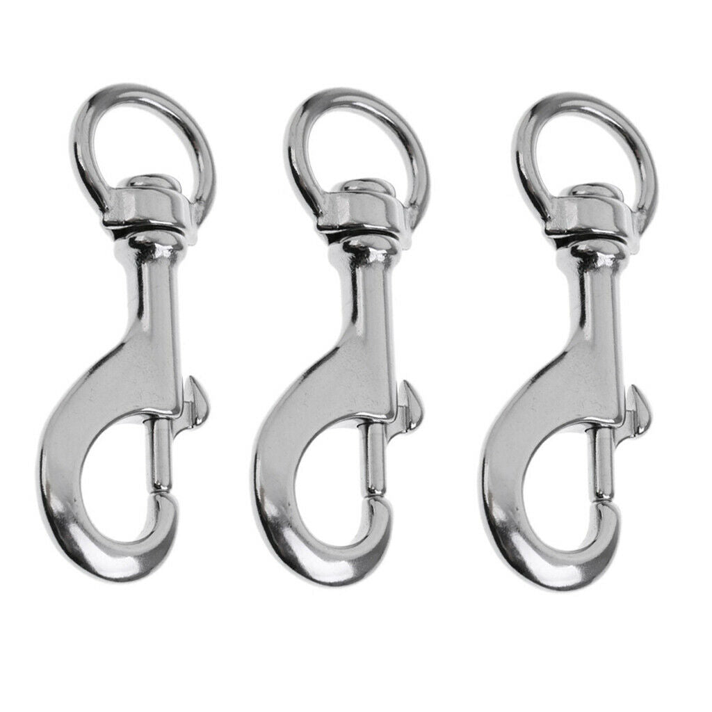 Bulk 3 Dive Bolt Snap, Single Ended Clips Marine Hardware Accessories -
