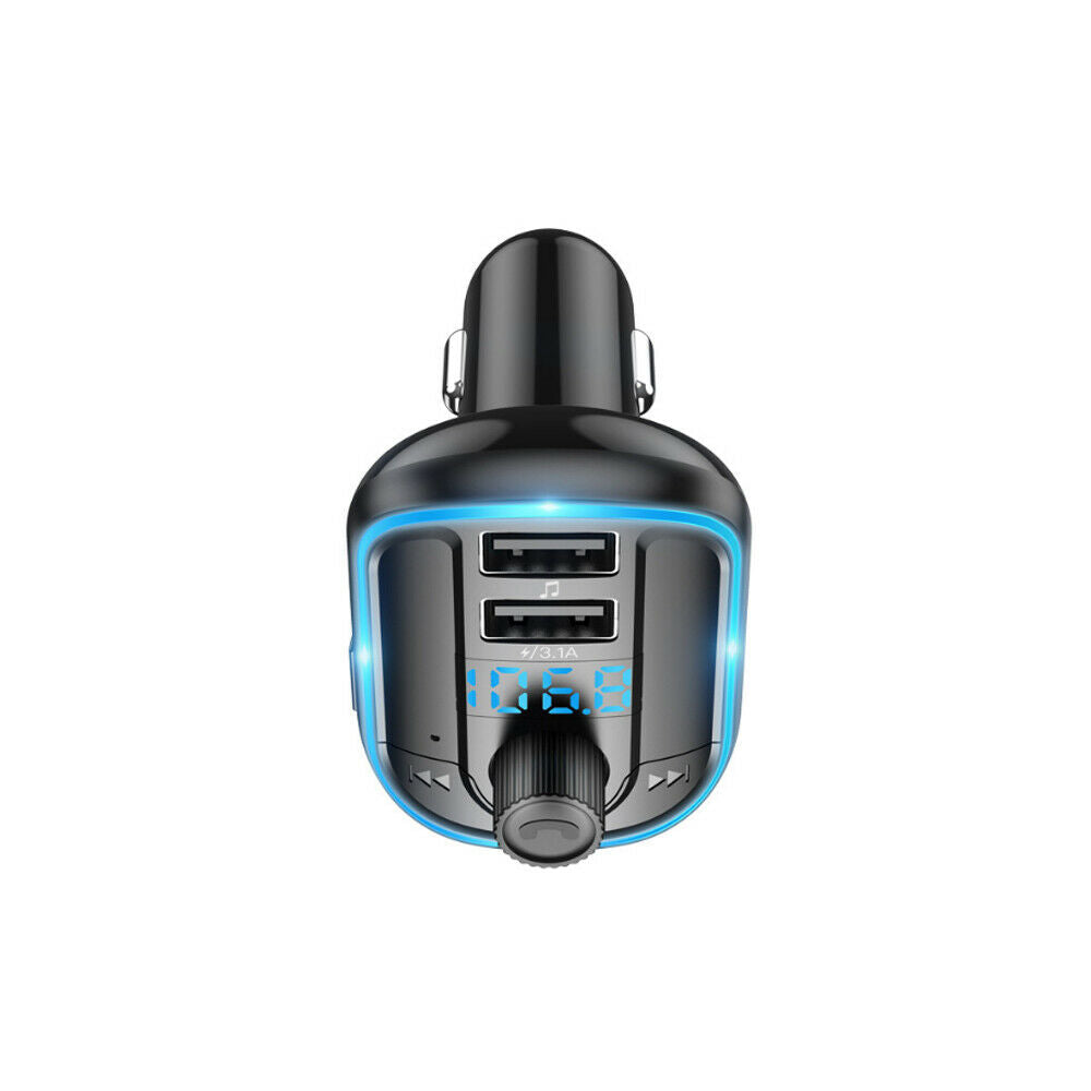 Car Wireless Bluetooth FM Transmitter Radio Adapter Kit MP3 Player 2-USB Charger
