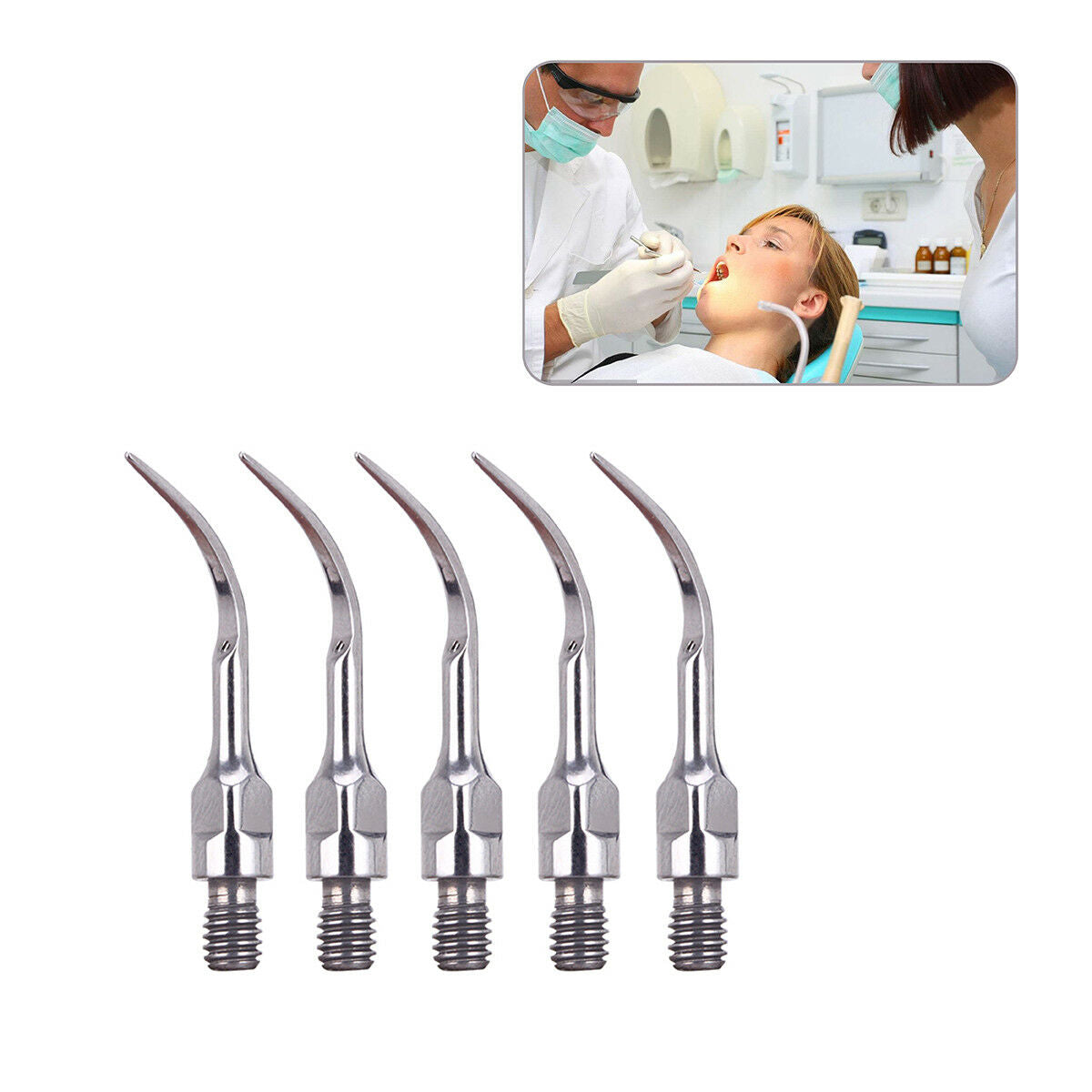 50PCS Dental Ultrasonic Piezo Scaler Scaling Endo Perio Tip Tips PS1 fit SIRONA