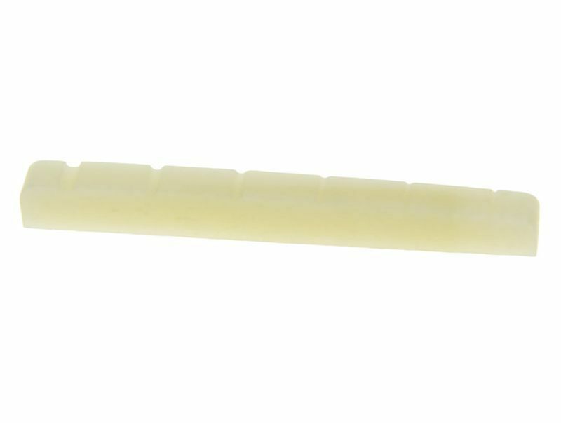 43mm Unbleached Pure Bone Nut Guitar Slotted Bone Nut fits Strat Tele 43x3.5mm