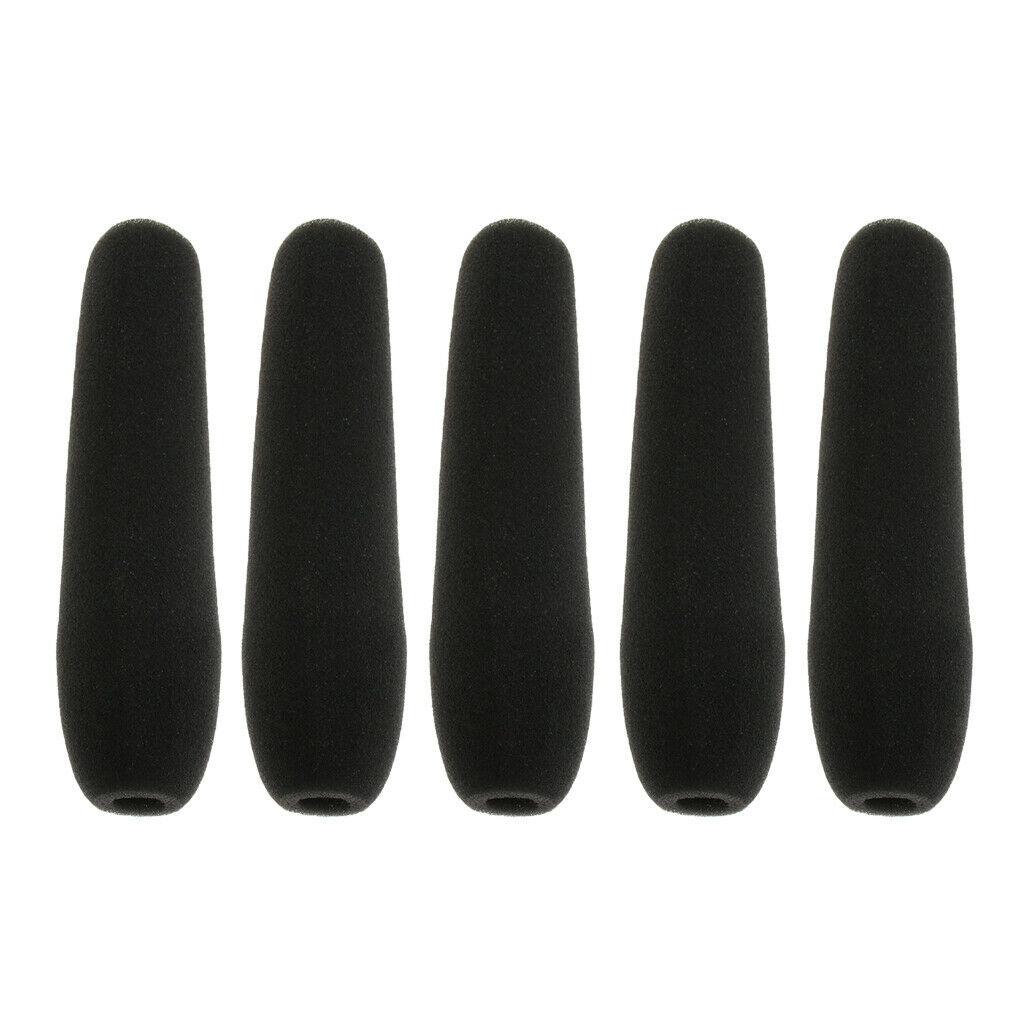 5 Pieces Microphone Windshield Sponge Cover for Interview Micr Parts