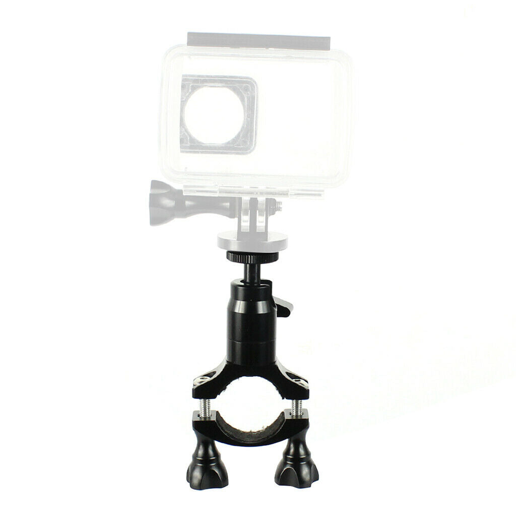 Aluminium Alloy 1/4" Bicycle Handlebar Clamp Bracket Clip for Gopro Camera