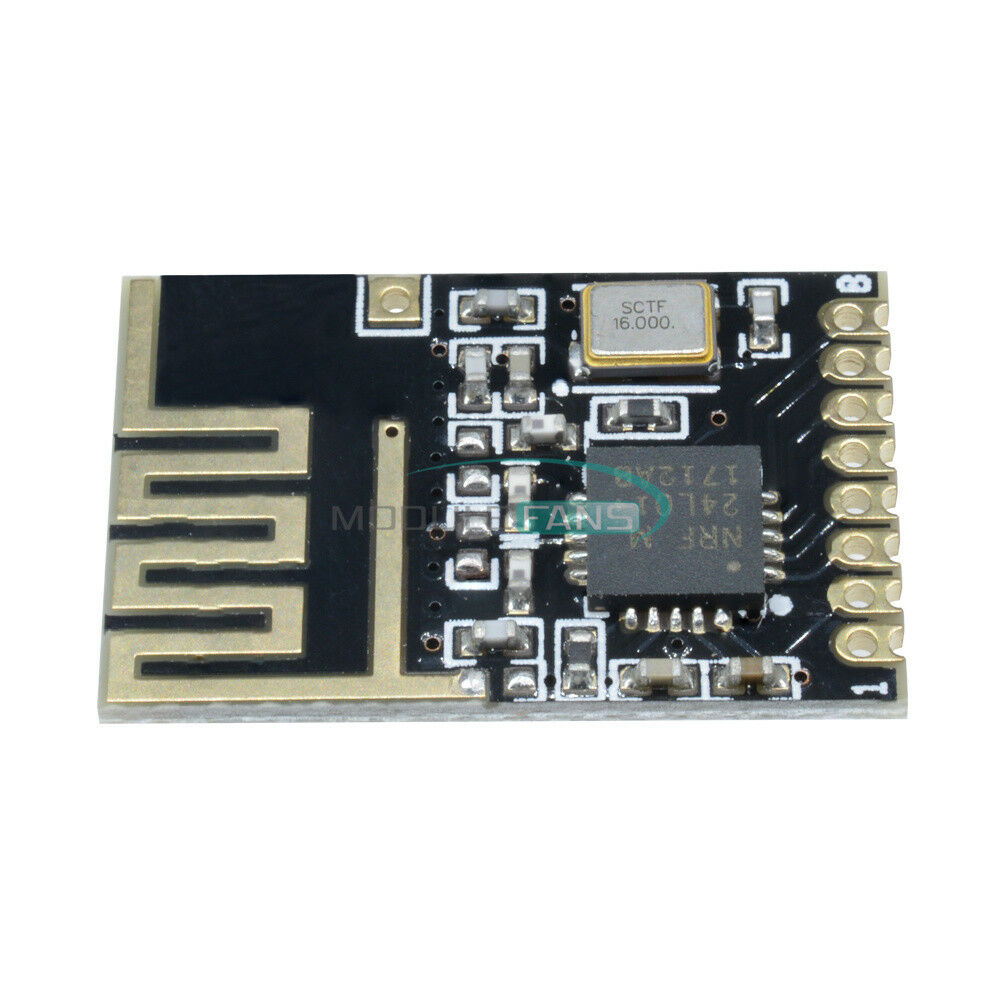 Mini NRF24L01+ SMD 1.27MM wireless transceiver module tiny Size Arduino NEW