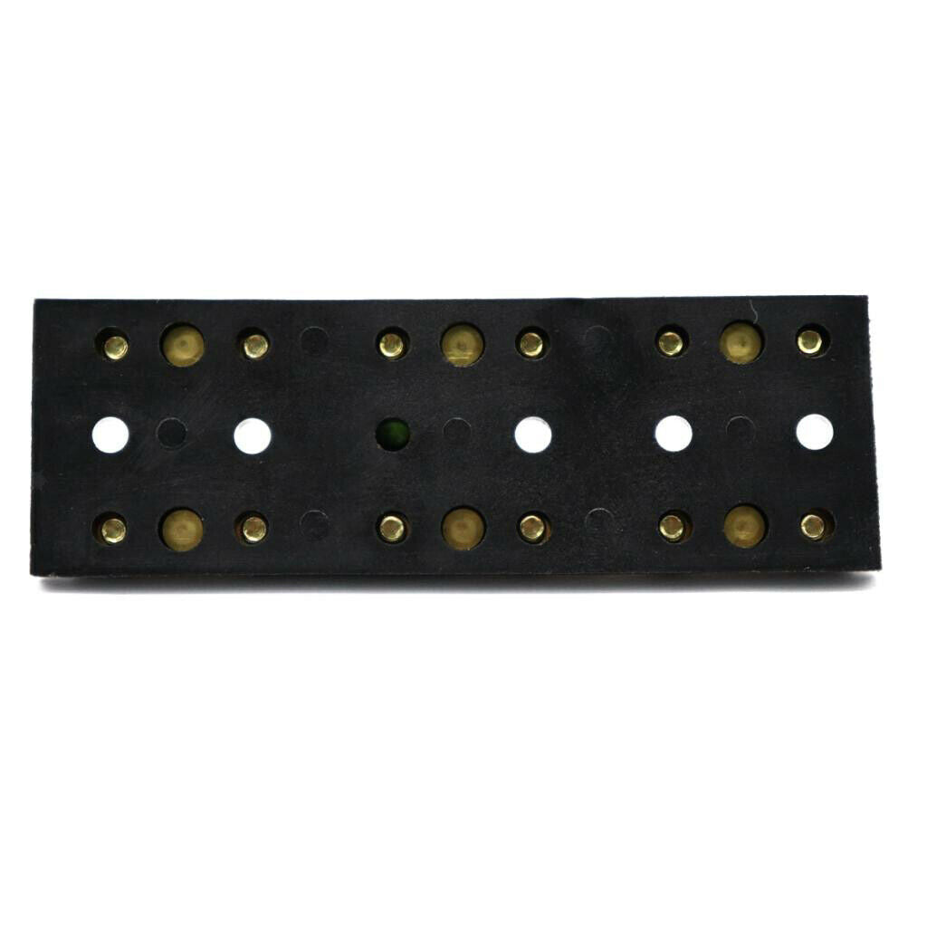 Boat Marine Terminal Block with Dual 6 Stud Bus Bars 8-32 Screw Terminals