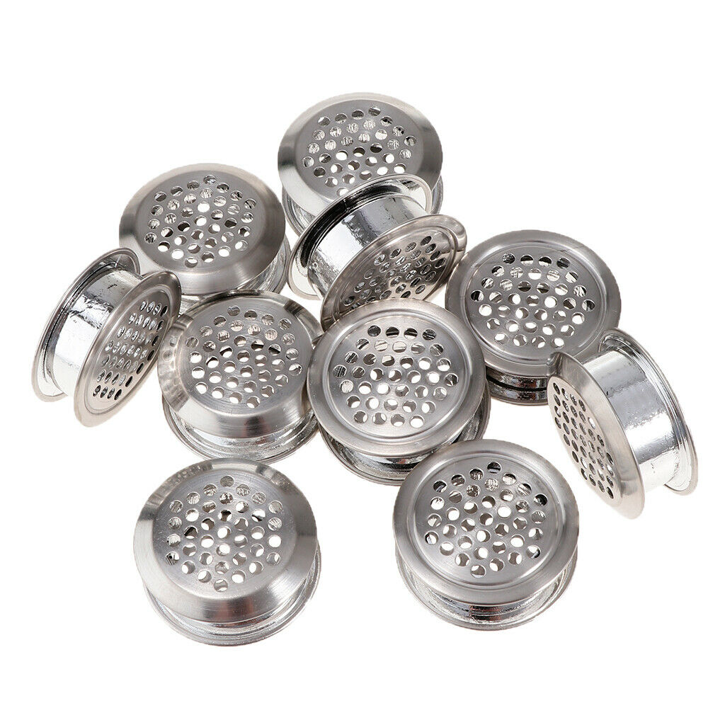 Durable Stainless Steel 35mm Bottom Dia Holes Air Vent Louver Grille Cover