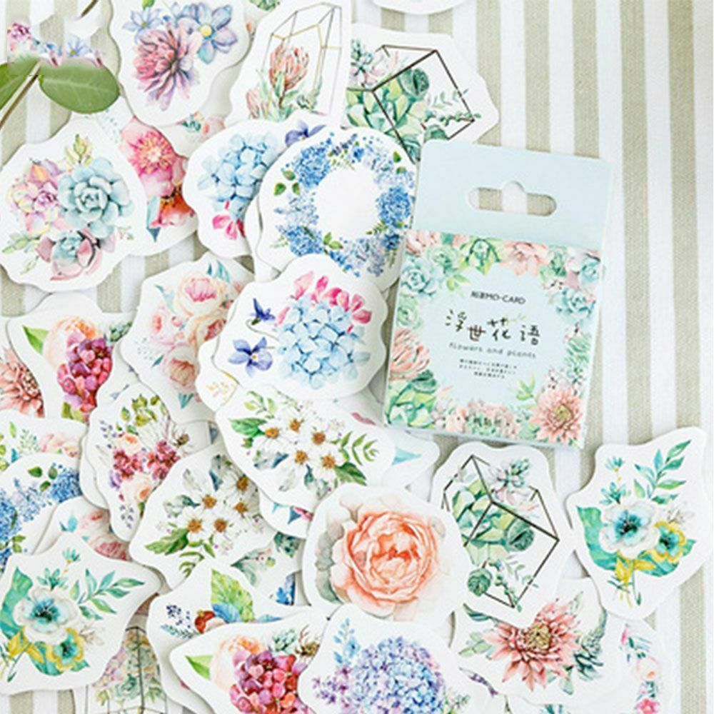 Types Stationery Supplies Diary Stickers Scrapbook Stickers Flower Material