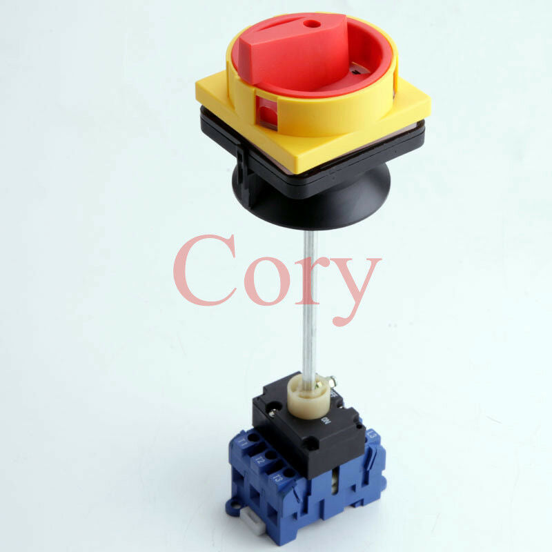 1pcs Rotary Changeover load break Switch 6 Terminals ON/OFF 32A Extension Rod